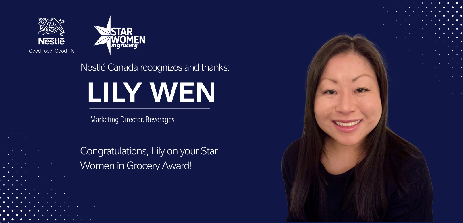 lily wen, women, blue shirt, star
