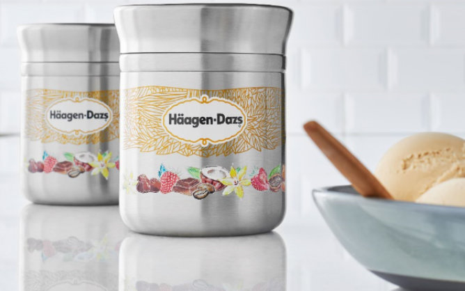 Häagen-Dazs reusable container