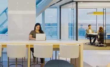 People working in the office