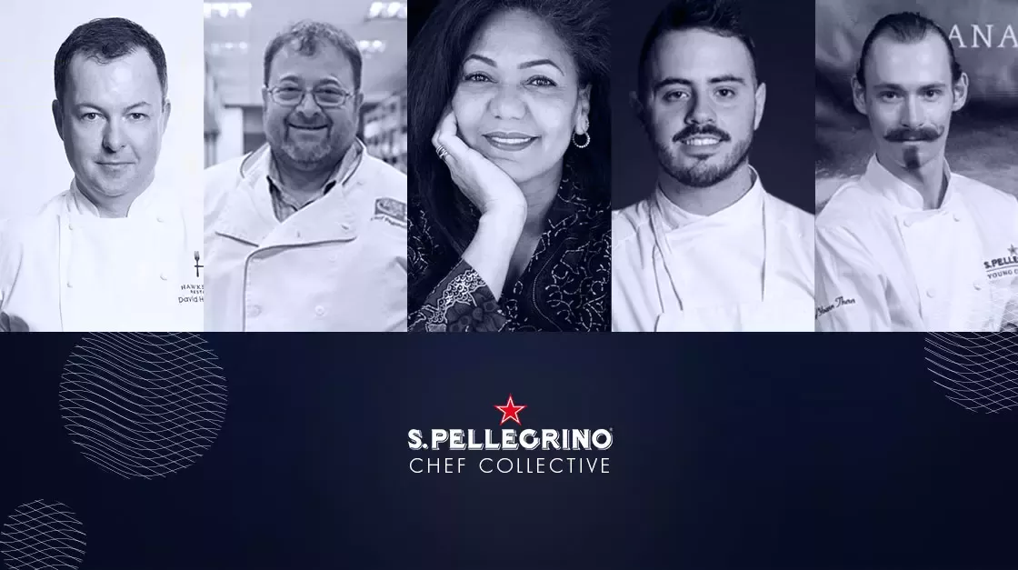 Photo of chefs for S.pellegrino chef collective program.