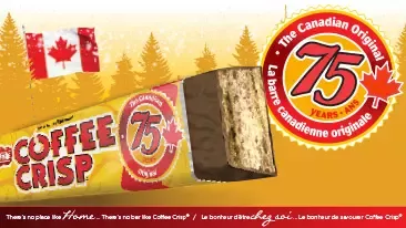 75e anniversaire de Coffee Crisp