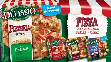 Nouvelle pizza Pizzeria vintage de Delissio