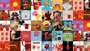 collage of Nescafe images