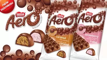 New Aero Caramel and Strawberry